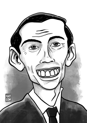 Caricatura Dr. Christiaan Barnard, de Maycon Sadala